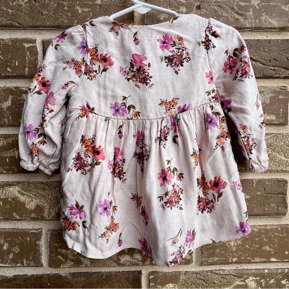 Zara Baby Girl Floral Dress 6-9 months - Picture 2 of 9